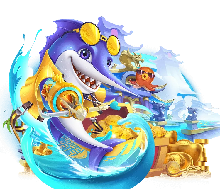 Giao diện game bắn cá đầy màu sắc